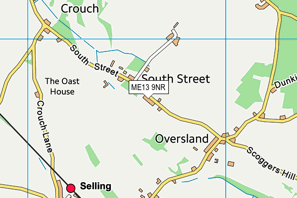 ME13 9NR map - OS VectorMap District (Ordnance Survey) ME13 9NR map - OS VectorMap District (Ordnance Survey)