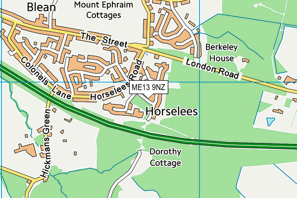 ME13 9NZ map - OS VectorMap District (Ordnance Survey) ME13 9NZ map - OS VectorMap District (Ordnance Survey)