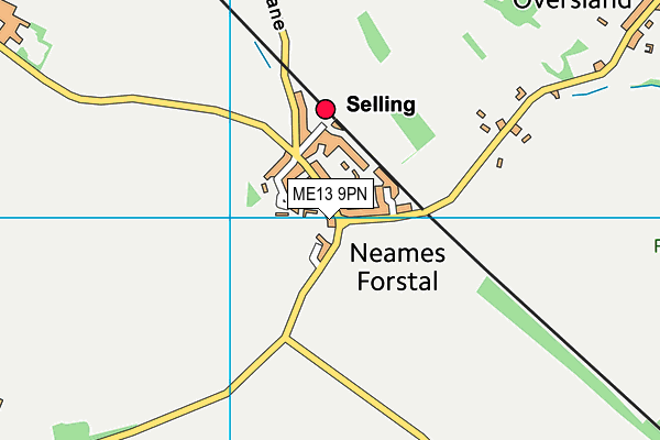 ME13 9PN map - OS VectorMap District (Ordnance Survey) ME13 9PN map - OS VectorMap District (Ordnance Survey)