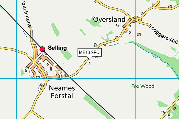ME13 9PQ map - OS VectorMap District (Ordnance Survey) ME13 9PQ map - OS VectorMap District (Ordnance Survey)