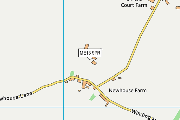 ME13 9PR map - OS VectorMap District (Ordnance Survey) ME13 9PR map - OS VectorMap District (Ordnance Survey)