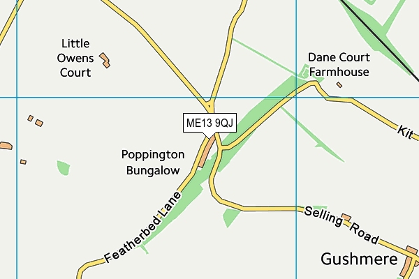 ME13 9QJ map - OS VectorMap District (Ordnance Survey) ME13 9QJ map - OS VectorMap District (Ordnance Survey)