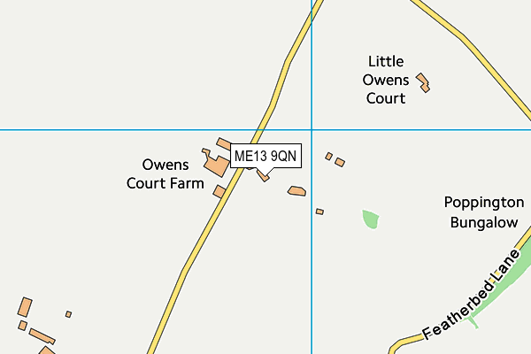 ME13 9QN map - OS VectorMap District (Ordnance Survey)