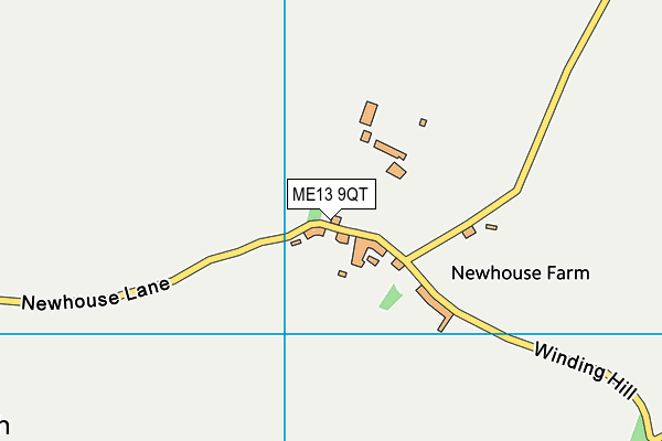 ME13 9QT map - OS VectorMap District (Ordnance Survey) ME13 9QT map - OS VectorMap District (Ordnance Survey)