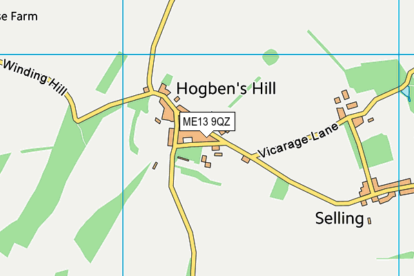 ME13 9QZ map - OS VectorMap District (Ordnance Survey)
