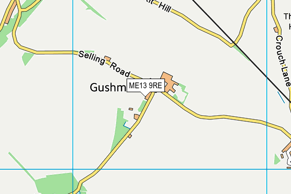ME13 9RE map - OS VectorMap District (Ordnance Survey)