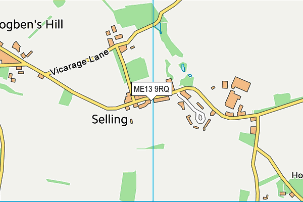 ME13 9RQ map - OS VectorMap District (Ordnance Survey)