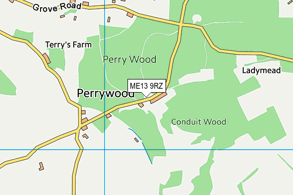 ME13 9RZ map - OS VectorMap District (Ordnance Survey) ME13 9RZ map - OS VectorMap District (Ordnance Survey)