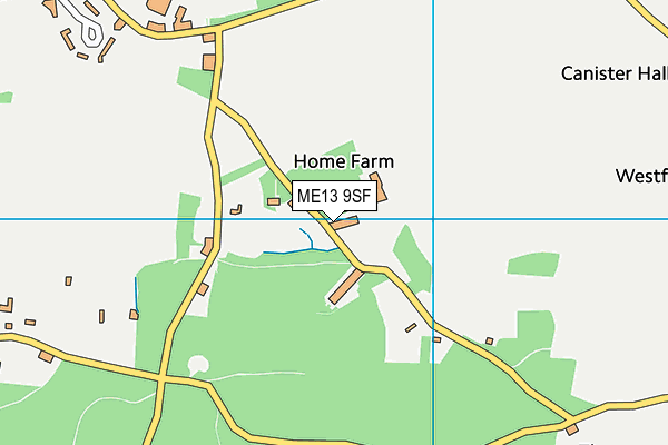 ME13 9SF map - OS VectorMap District (Ordnance Survey) ME13 9SF map - OS VectorMap District (Ordnance Survey)