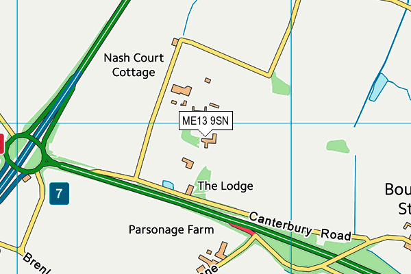 ME13 9SN map - OS VectorMap District (Ordnance Survey) ME13 9SN map - OS VectorMap District (Ordnance Survey)