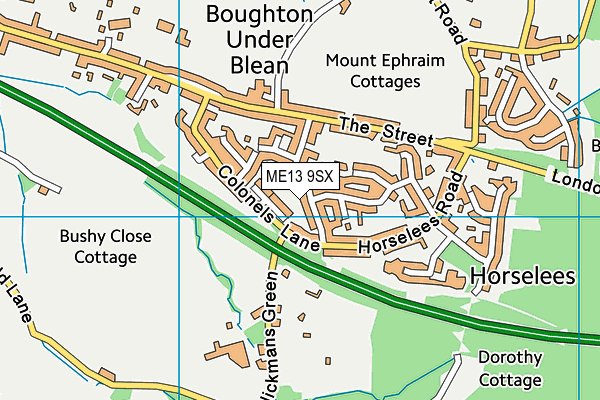 ME13 9SX map - OS VectorMap District (Ordnance Survey) ME13 9SX map - OS VectorMap District (Ordnance Survey)
