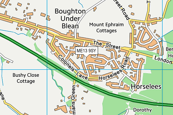 ME13 9SY map - OS VectorMap District (Ordnance Survey) ME13 9SY map - OS VectorMap District (Ordnance Survey)