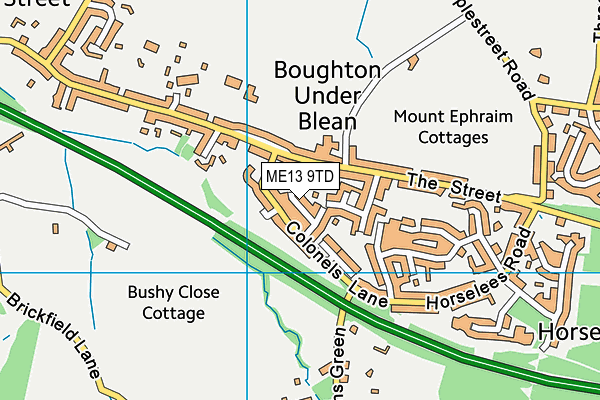 ME13 9TD map - OS VectorMap District (Ordnance Survey) ME13 9TD map - OS VectorMap District (Ordnance Survey)