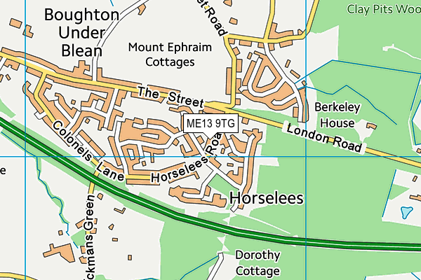 ME13 9TG map - OS VectorMap District (Ordnance Survey) ME13 9TG map - OS VectorMap District (Ordnance Survey)