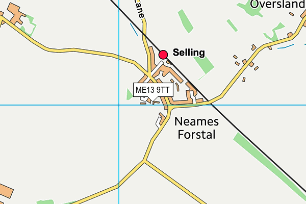 ME13 9TT map - OS VectorMap District (Ordnance Survey) ME13 9TT map - OS VectorMap District (Ordnance Survey)