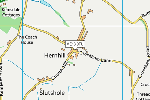 ME13 9TU map - OS VectorMap District (Ordnance Survey) ME13 9TU map - OS VectorMap District (Ordnance Survey)