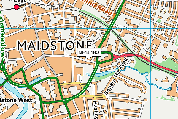 ME14 1BQ map - OS VectorMap District (Ordnance Survey) ME14 1BQ map - OS VectorMap District (Ordnance Survey)