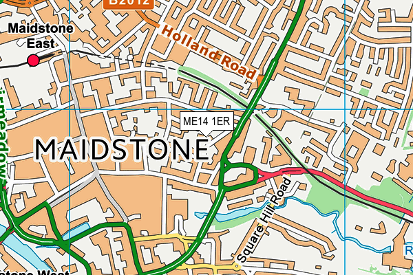 ME14 1ER map - OS VectorMap District (Ordnance Survey) ME14 1ER map - OS VectorMap District (Ordnance Survey)