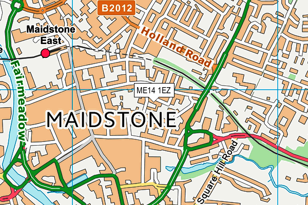 ME14 1EZ map - OS VectorMap District (Ordnance Survey)