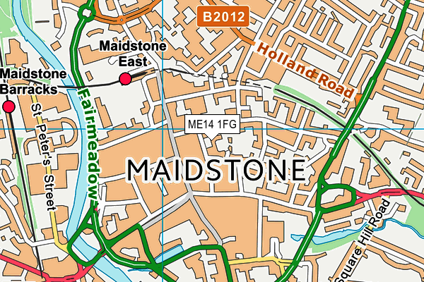 ME14 1FG map - OS VectorMap District (Ordnance Survey) ME14 1FG map - OS VectorMap District (Ordnance Survey)