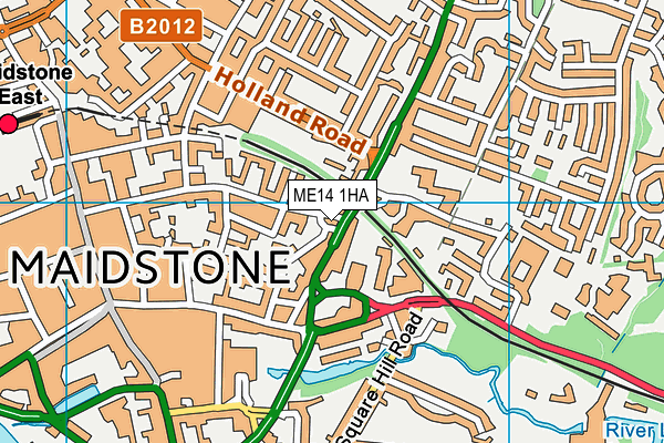ME14 1HA map - OS VectorMap District (Ordnance Survey) ME14 1HA map - OS VectorMap District (Ordnance Survey)