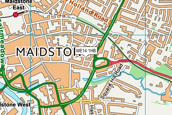 ME14 1HB map - OS VectorMap District (Ordnance Survey) ME14 1HB map - OS VectorMap District (Ordnance Survey)