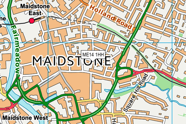 ME14 1HH map - OS VectorMap District (Ordnance Survey) ME14 1HH map - OS VectorMap District (Ordnance Survey)