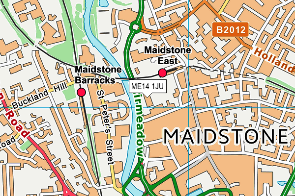 ME14 1JU map - OS VectorMap District (Ordnance Survey) ME14 1JU map - OS VectorMap District (Ordnance Survey)