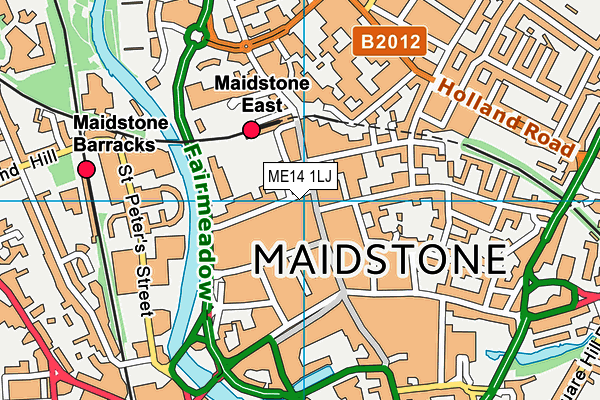 ME14 1LJ map - OS VectorMap District (Ordnance Survey)