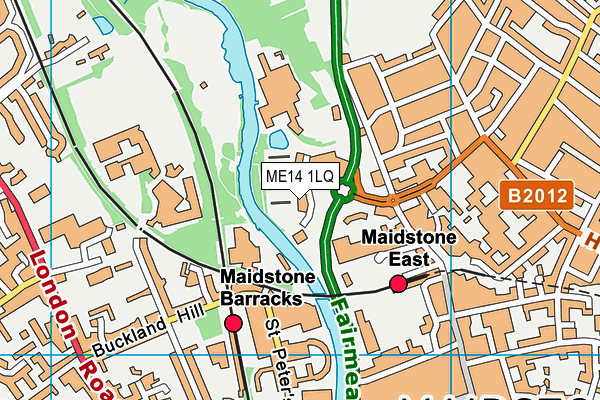 ME14 1LQ map - OS VectorMap District (Ordnance Survey)