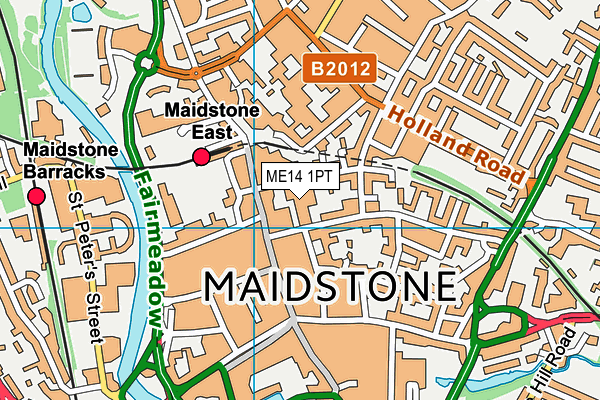 ME14 1PT map - OS VectorMap District (Ordnance Survey) ME14 1PT map - OS VectorMap District (Ordnance Survey)