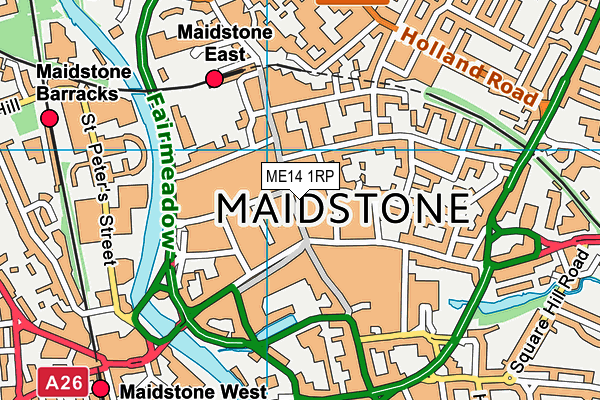 ME14 1RP map - OS VectorMap District (Ordnance Survey) ME14 1RP map - OS VectorMap District (Ordnance Survey)