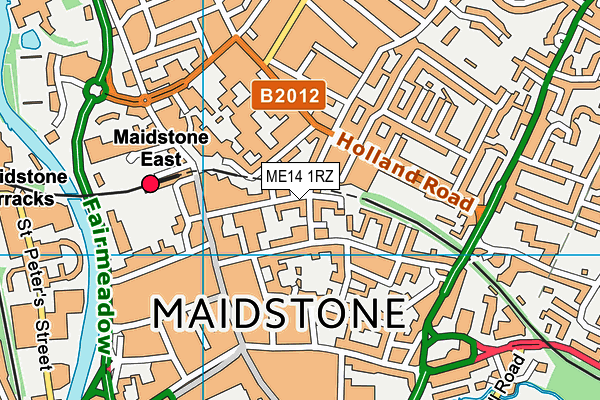 ME14 1RZ map - OS VectorMap District (Ordnance Survey) ME14 1RZ map - OS VectorMap District (Ordnance Survey)