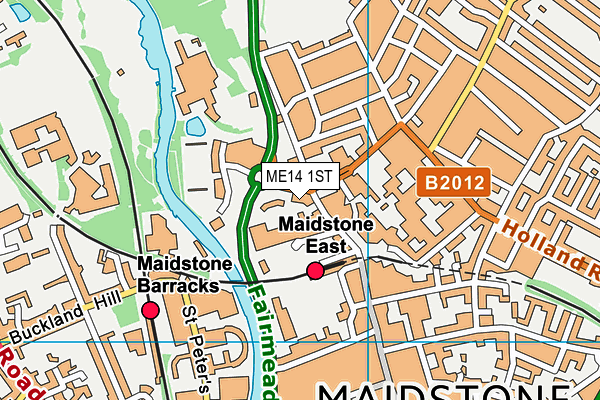 ME14 1ST map - OS VectorMap District (Ordnance Survey) ME14 1ST map - OS VectorMap District (Ordnance Survey)