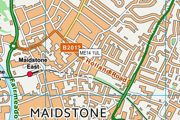 ME14 1UL map - OS VectorMap District (Ordnance Survey) ME14 1UL map - OS VectorMap District (Ordnance Survey)