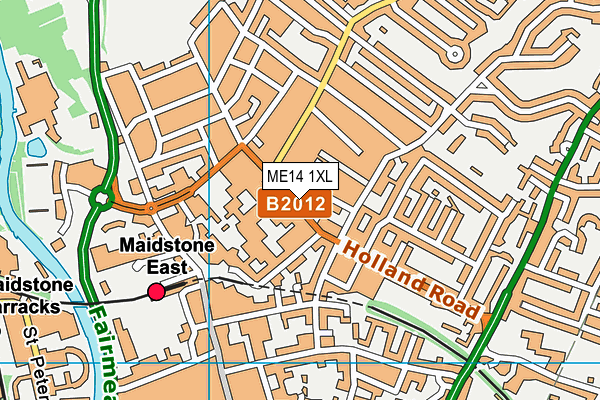 ME14 1XL map - OS VectorMap District (Ordnance Survey) ME14 1XL map - OS VectorMap District (Ordnance Survey)