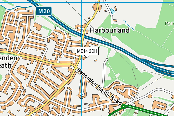 ME14 2DH map - OS VectorMap District (Ordnance Survey) ME14 2DH map - OS VectorMap District (Ordnance Survey)