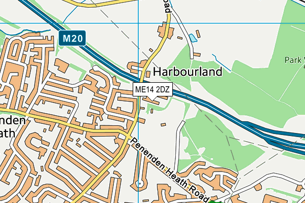 ME14 2DZ map - OS VectorMap District (Ordnance Survey) ME14 2DZ map - OS VectorMap District (Ordnance Survey)