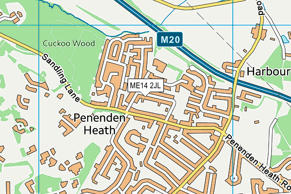 ME14 2JL map - OS VectorMap District (Ordnance Survey) ME14 2JL map - OS VectorMap District (Ordnance Survey)