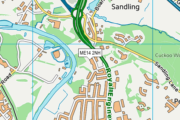 ME14 2NH map - OS VectorMap District (Ordnance Survey) ME14 2NH map - OS VectorMap District (Ordnance Survey)