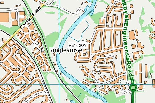 ME14 2QY map - OS VectorMap District (Ordnance Survey) ME14 2QY map - OS VectorMap District (Ordnance Survey)