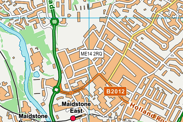 ME14 2RQ map - OS VectorMap District (Ordnance Survey) ME14 2RQ map - OS VectorMap District (Ordnance Survey)