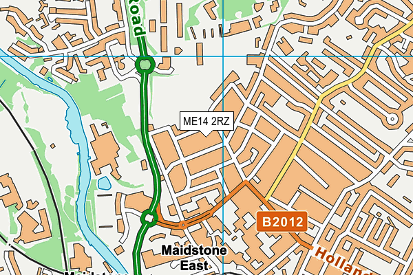 ME14 2RZ map - OS VectorMap District (Ordnance Survey) ME14 2RZ map - OS VectorMap District (Ordnance Survey)