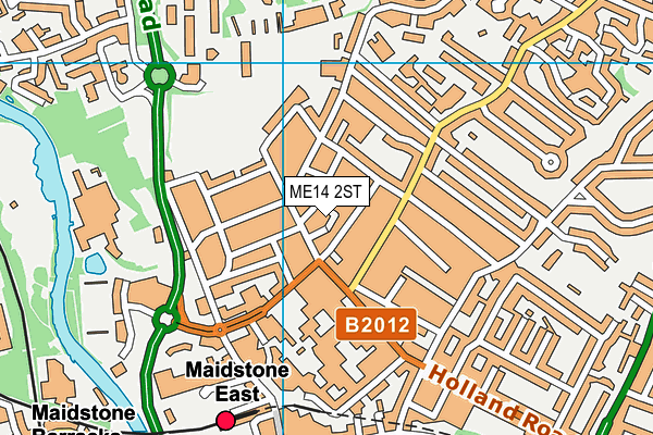 ME14 2ST map - OS VectorMap District (Ordnance Survey) ME14 2ST map - OS VectorMap District (Ordnance Survey)