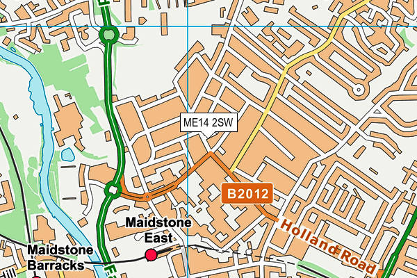 ME14 2SW map - OS VectorMap District (Ordnance Survey) ME14 2SW map - OS VectorMap District (Ordnance Survey)