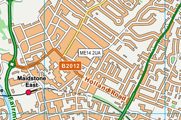 ME14 2UA map - OS VectorMap District (Ordnance Survey) ME14 2UA map - OS VectorMap District (Ordnance Survey)