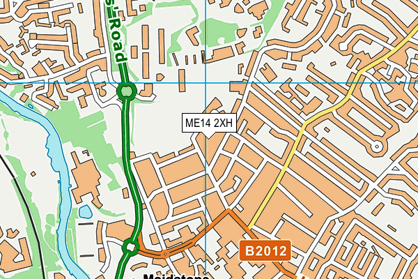 ME14 2XH map - OS VectorMap District (Ordnance Survey) ME14 2XH map - OS VectorMap District (Ordnance Survey)
