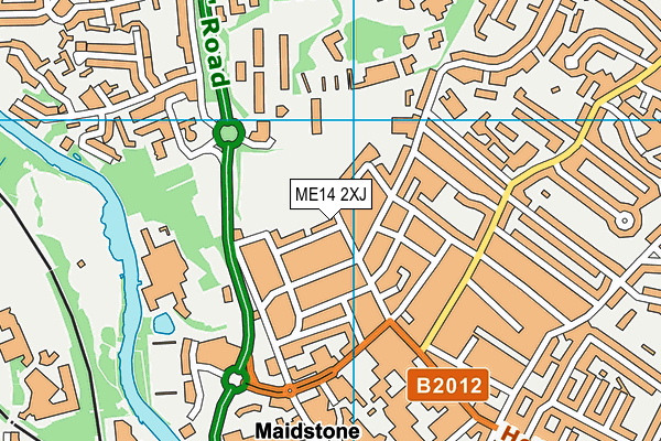 ME14 2XJ map - OS VectorMap District (Ordnance Survey) ME14 2XJ map - OS VectorMap District (Ordnance Survey)