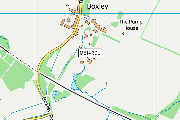 ME14 3DL map - OS VectorMap District (Ordnance Survey) ME14 3DL map - OS VectorMap District (Ordnance Survey)