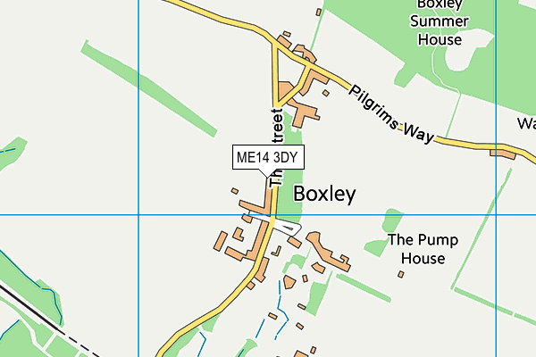 ME14 3DY map - OS VectorMap District (Ordnance Survey) ME14 3DY map - OS VectorMap District (Ordnance Survey)